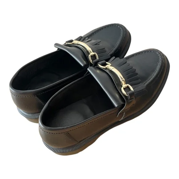 Doc Martens The Original Adrian Snaffle Smooth Black Leather Kiltie Loafers UK 7 - Picture 3 of 7